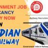 Government Jobs In Railway