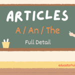 Articles a an the in english